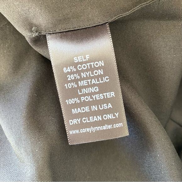 NWT Anthropologie Corey Lynn Calter Latia Gold Metallic Brocade Pencil Skirt 6 - Picture 9 of 13